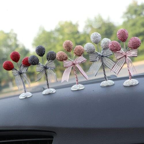 Creative diamond-encrusted confession balloon car ornaments Goddess car accessories car accessories