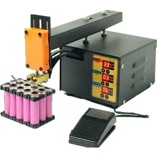 Lithium Battery Spot Welding Machine JSD-IIS Miniature Household Hand-Held Battery Pack Welding Machine Foot Switch 110/220V