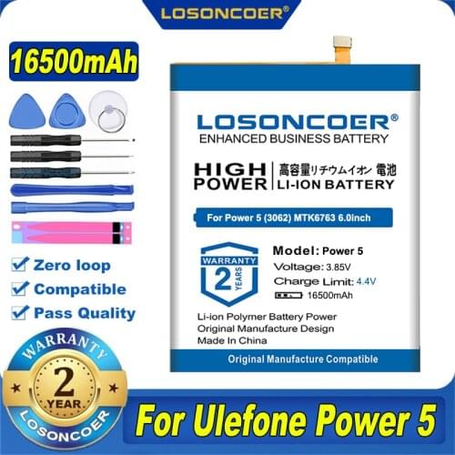LOSONCOER Ulefone Power 5 Phone Batteries China