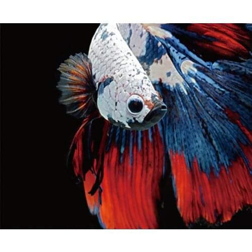 Paint By Number Canvas Painting Kits Dog DIY Unframe Unique Gift Coloring By Numbers goldfish Acrylic Paint Decor For Home