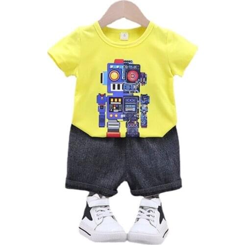 New Fashion Children Clothes Summer Baby Girls Clothing Boys Sport T-Shirt Shorts 2Pcs/Set Toddler Casual Costume Kids Tracksuit