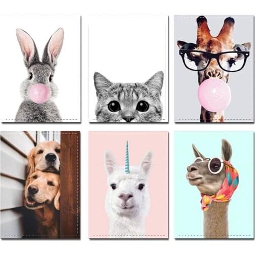 Cute Cat Rabbit & Animals Travel Accessories Passport Holder PU Leather Travel Passport Cover Case High Quality Card ID Holders