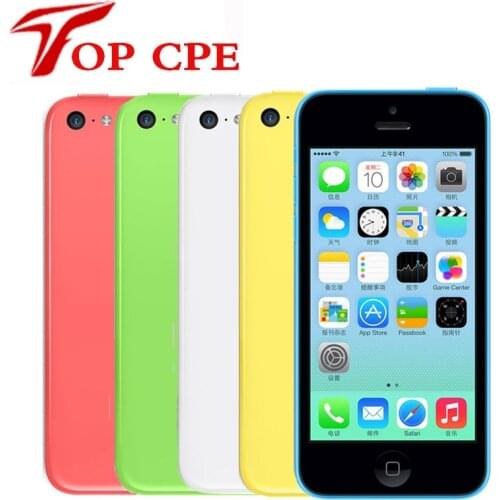 Original iPhone 5C 16GB 32GB 8GB Factory Unlocked 3G dual core WCDMA WiFi GPS 8MP Camera 4.0 inch IOS iCould Used Mobile phone