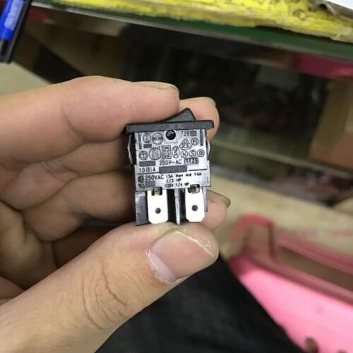 Original new 100% warping switch black double channel rocker switch H8550VB 10A250VAC