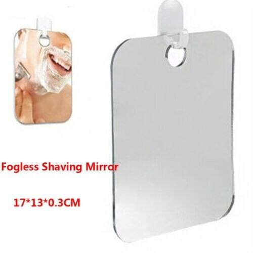 FAROOT Anti-Fog Fog Free Shower Mirror Fogless Shaving Shave Mirror Bathroom 17X13cm