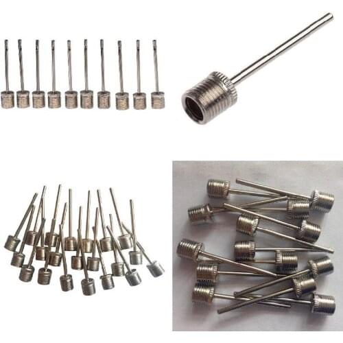 10 Pcs/Set Sports Inflating Needle Pin Ball Air Pump Nozzle for Football Basketball Soccer мяч футбольный baloncesto QW