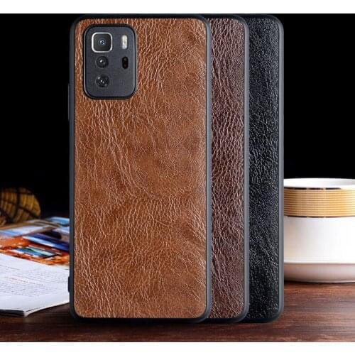 Luxurious leather case for Xiaomi Poco X3 GT with Business design ,TPU+PC 2in1 material cover for xiaomi poco x3 gt case funda