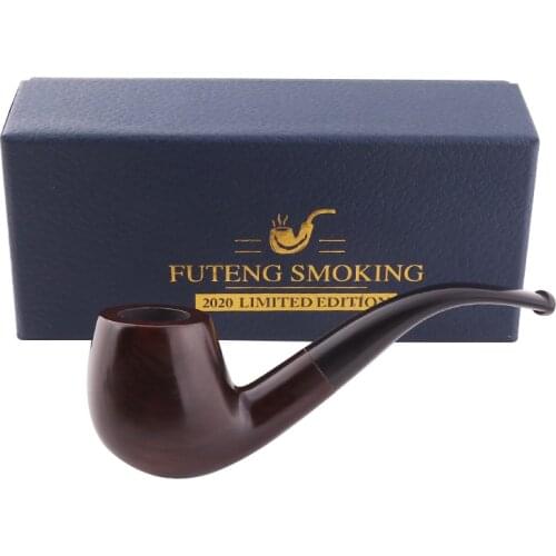 Sandalwood Tobacco Cigar Smoke Pipe Resin Mouthpieces Handmade Bent Round Tobacco Herb Grinder Smoke Pipe Smoking Accessories