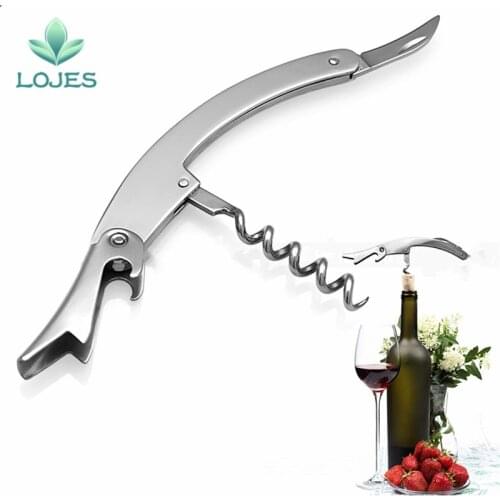 1Pc Stainless Wine Screw Corkscrew Opener Professional Waiters Wine Bottle Beer Cap Opener Kitchen Drinking Bar Tools