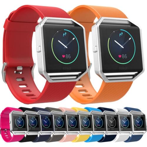 23mm Silicone WatchBand For Fitbit Blaze Sport Smart Watch Band Quick Release Wristband Bracelet