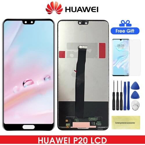 5.8" Lcd For Huawei P20 LCD Display With Touch Screen Digitizer With Fingerprint For HuaweiP20 LCD EML L29 L22 L09 AL00