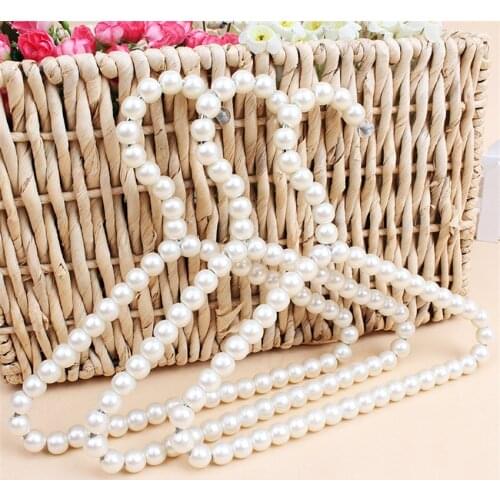 10 pcs 20cm white pearl Pets Clothes Hanger Dogs Coats Display Hanger
