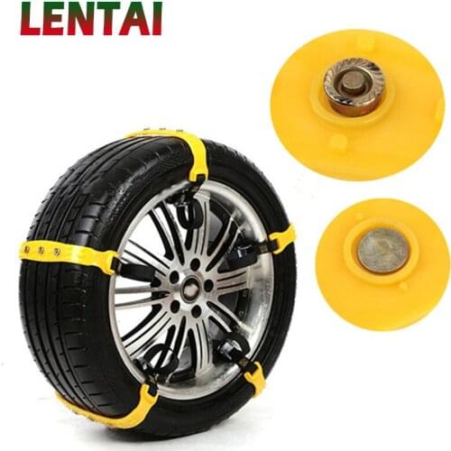 LENTAI 10Pcs Car Wheel Tyre Anti-skid TPU Chains For Renault Duster Megane 2 Logan Captur Dacia Citroen C4 C5 Peugeot 307 206