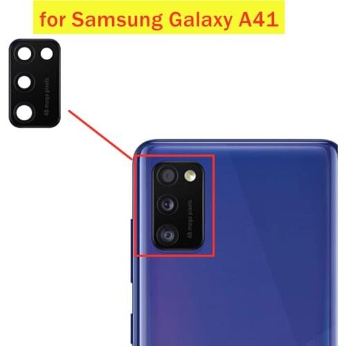 2pcs for Samsung Galaxy A41 Back Camera Glass Lens Main Rear Camera Lens with Glue for Galaxy A41 Repair Spare Parts