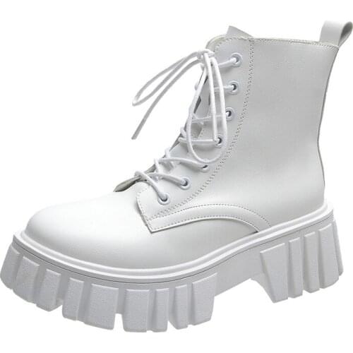 2021 Platform Women Boots Shoes For Boots Winter Platform Ankle Boots Sexy Punk Motorcycle Boots Shoes Woman Booties