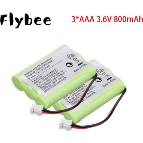 800mAh 3.6V NI-MH Rechargeable Replacement Cordless Home Phone Battery for Motorola SD-7501 V-Tech 89-1323-00-00 AT & T Lucent 2