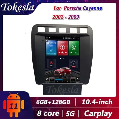 Tokesla Car Radio For Porsche Cayenne Android 11 Stereo receiver Central Multimedia Player Gps Navigation 2002-2009