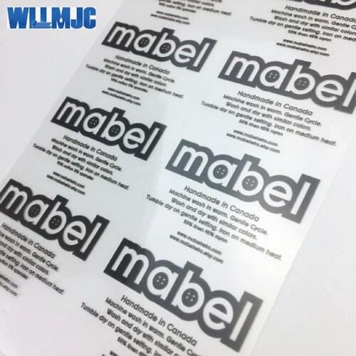 Free ship custom heat press transfers label, heat press clothing labels for clothing