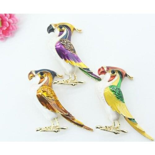 Brooches for women New Enamel Bird Brooches For Women Weddings Party Office Brooch Pins Gifts