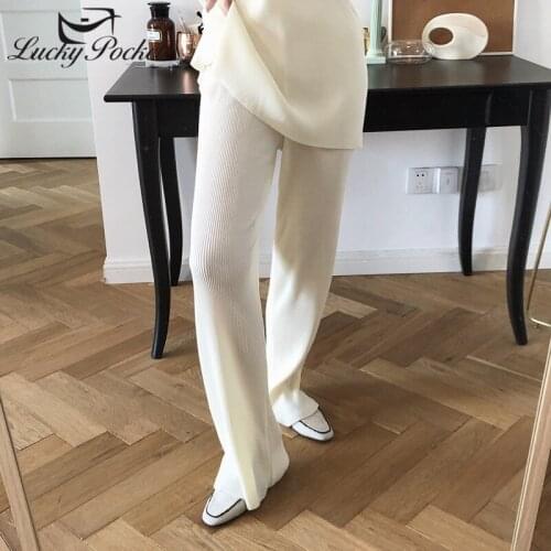 Women Summer Fashion Loose Casual Solid Color Pleated Wide Leg Pants Female Brand High Quality Slim Pants Ladies Trousers ML320