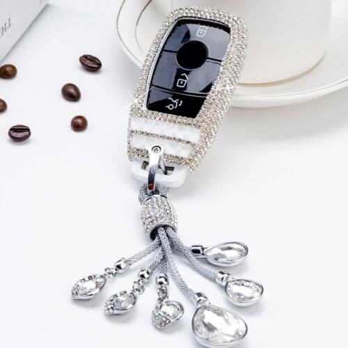 New Diamond Crystal Car Key Cover Case Shell Protective For Mercedes Benz 2017 E Class W213 2018 S class Car Styling Accessories