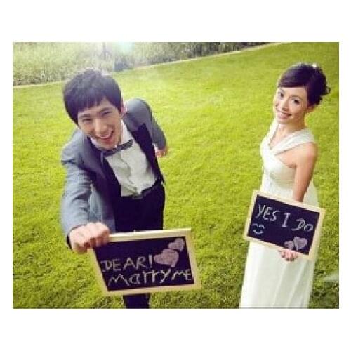 Wooden Frame Chalkboard Board Weeding Party Decorations 20*30cm Store Decor Welcome Wedding Photo Props 2pcs/lot