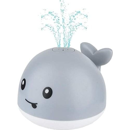 Baby Light Up Bath Tub Toys Whale Water Sprinkler Pool Toys for Toddlers Infants 77HD