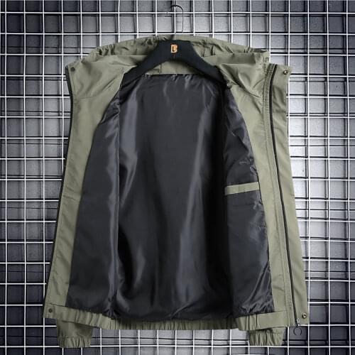 Mens spring and autumn 2021 new Korean fashion brand clothes plus fertilizer plus size tooling jacket