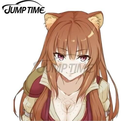 JumpTime 13 x 11.5 cm Ero Adult Raphtalia HIGH QUALITY Fashion Decal Bumper Car Stickers Door Protector Occlusion Scratch Decor