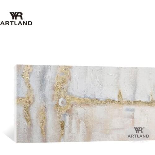 Nordic style Handmade oil painting on canvas gold landscape wall hanging picture home decoration for living room bedroom unframe