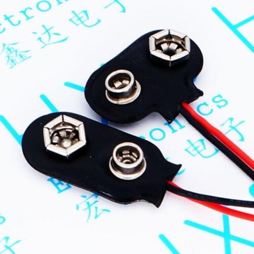 9 v battery button after 9 v battery lead length 15 cm brass buckle