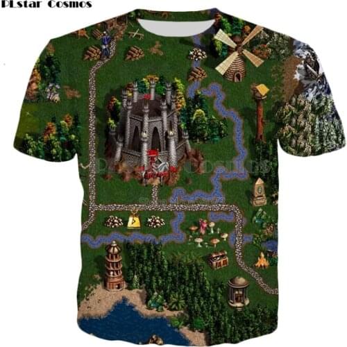 PLstar Cosmos 2019 summer New Fashion T-shirt Classic game Heroes of Might & Magic Print 3d Men/Women Casual Cool t shirt