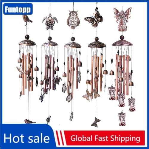 Hot Antique Wind Chime Bells Hanging Garden Outdoor Living Bed Home Decor Gift Car Outdoor Yard Garden Deco Wind Chimes