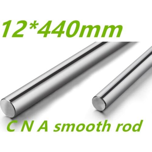 WCS12 12mm linear shaft 440mm Linear shaft round rod L440mm for CNC parts XYZ WCS12 L440mm