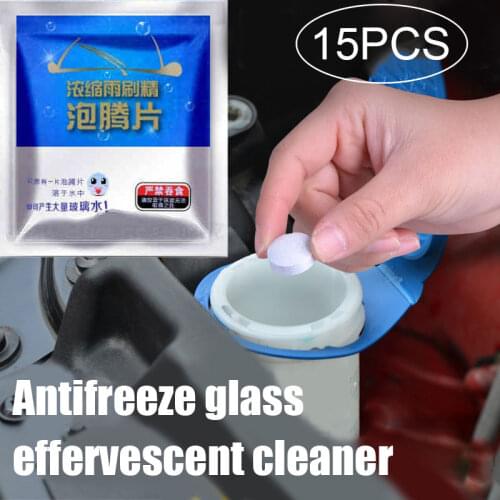 15pcs Anti-freezes Glass Effervescent Cleaner Window Windshield Glass Cleaning Agent M8617