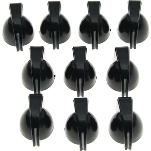 Ohello 10x Black/White/Cream Chicken Head Knob Small Mini Amplifier Knobs Effect Pedal Knob Potentiometer Knobs