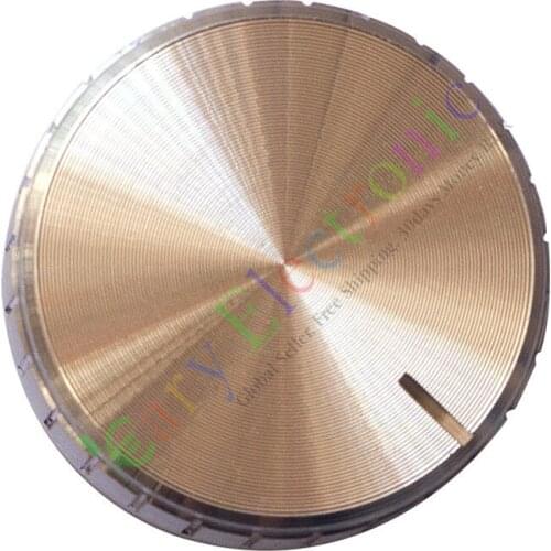 Wholesale and retail 50pc 40mm Pedal Top skirted Silver knob Guitar tube Amp JAZZ BASS audio DIY part free shipping