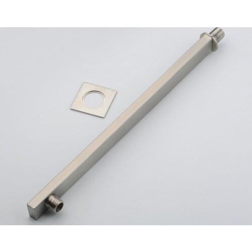 Wholesale and Retail Nickel Brushed Solid Brass Bathroom Accessory Shower Arm Wall Mounted