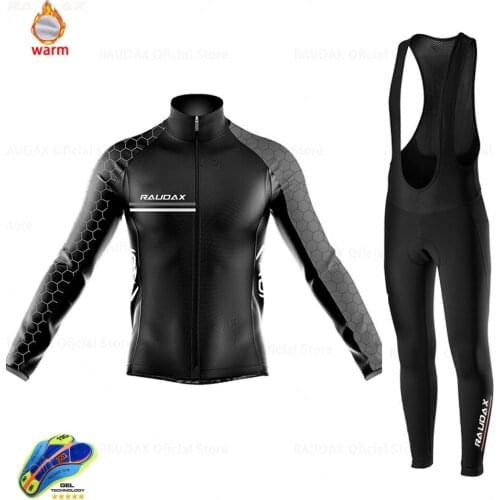 Pro Team Cycling Clothes Winter Fleece Clothing Long Sleeve Jersey Set GO UNinform Thermal Fleece Skinsuit Ropa De Hombre