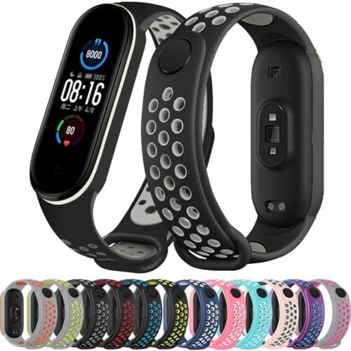 Strap for Mi band 6 Bracelet Sport Silicone Miband4 miband 5 Wrist correa belt Replacement Wristband for xiaomi Mi band 4 3 5 6