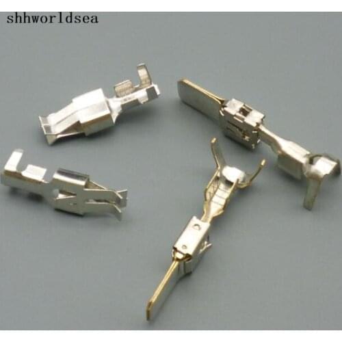 Shhworldsea 10pair per lot 6.3 car fuse male female Holder terminal Connectors,6.3mm Fuse box terminals for VW etc