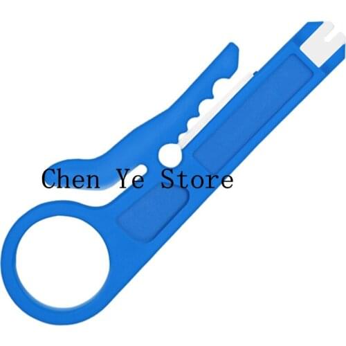 Blue Wire Stripper Knife Crimper Pliers Crimping Tool Cable Stripping Wire Cutter Multi Tools Cut Line Pocket Multitool