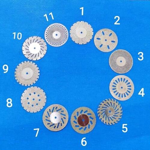 Dental Lab diamond Double sided Zigzag cutting disc for Dental Cutting Plaster Disc Wheel Dental Lab Tool