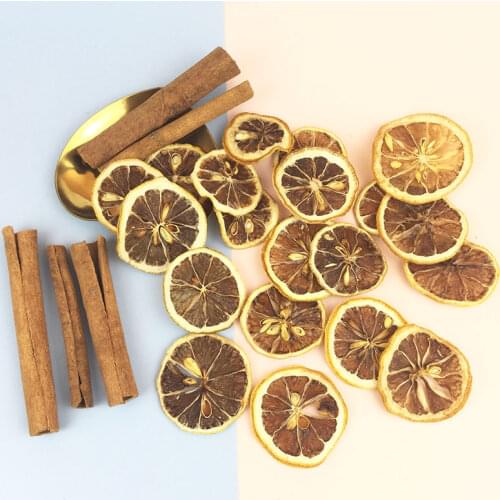 About 9g dried flower natural lemon slice cinnamon dried fruit with fruit glass cover eternal flower DIY