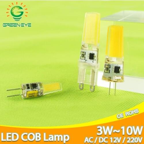 LED G4 G9 Lamp Bulb AC DC Dimmable cob led 12V 220V 3W 6W 10w COB SMD LED Lighting Lights replace Halogen Spotlight Chandelier