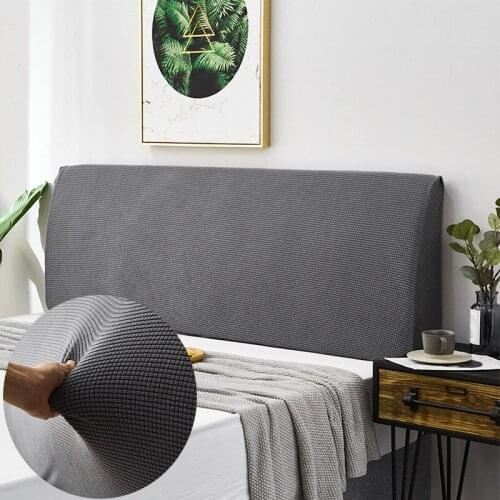 Thickened Warm Velvet Bedside Cover Quilted Bedspread Headboard for Bed Full Package Elastic Dust Protection Cover Home Textiles