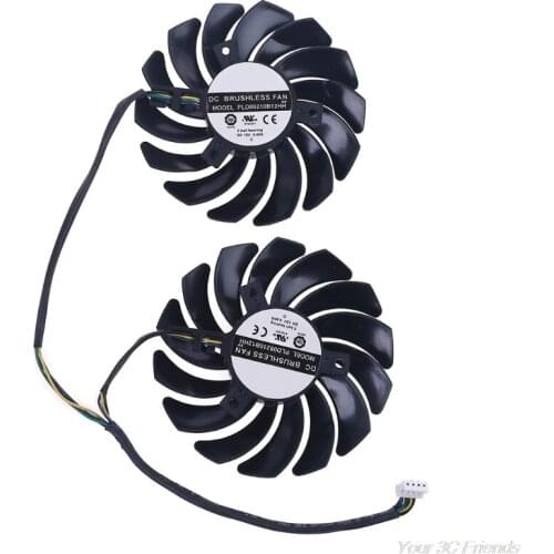 1 Pair 87mm PLD09210B12HH 4 Pin Graphics Video Card Cooling Fan for MSI RX 470 480 570 580 Armor M23 21 Dropshipping