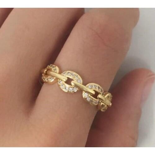 10Piece zircon rings 8 shape zircon crystal rings for women fashion jewelry accessories for women
