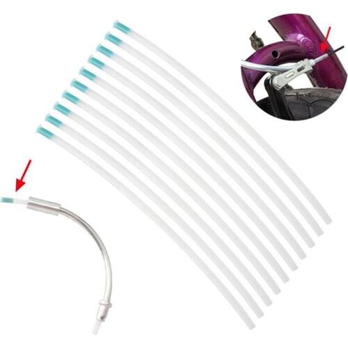 New 10pcs Mountain Bike Brake Noodles Brakes Pipe Bicycle Accessories For V-brake Guide Pipe Cable Guide Bend Tube Pipe Guide