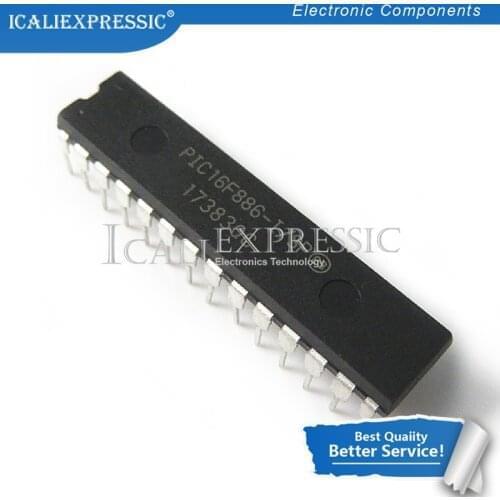 10PCS PIC16F886-I/SP PIC16F886ISP PIC16F886 16F886-I/SP DIP-28 In Stock